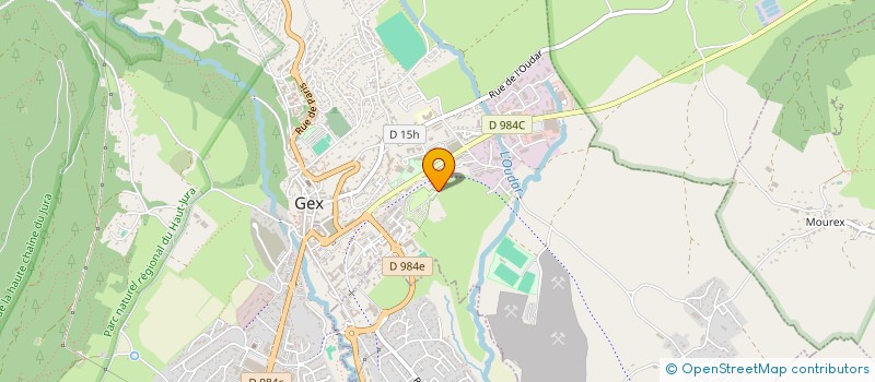 localisation de l'entreprise EGLISE EVANGELIQUE REVEIL EN PAYS GEX  GEX