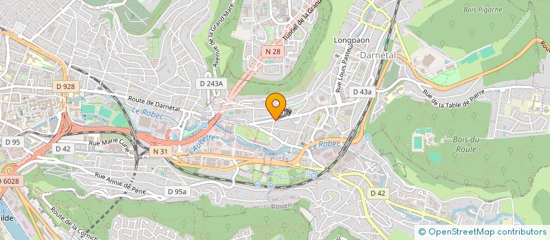 localisation de l'entreprise EGLISE EVANGELIQUE ROUEN EST  DARNETAL