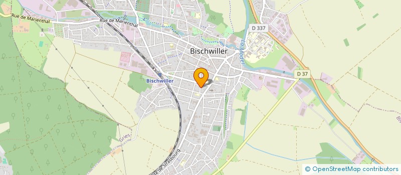 localisation de l'entreprise EGLISE EVANGELIQUE RUE DES MENUISIERS  BISCHWILLER