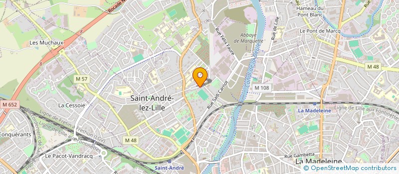 localisation de l'entreprise EGLISE EVANGELIQUE RUSSOPHONE BONNE NOUVELLE  SAINT-ANDRE-LEZ-LILLE