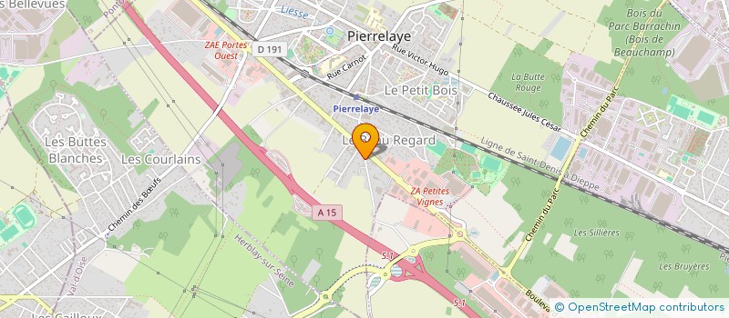 localisation de l'entreprise EGLISE EVANGELIQUE TABERNACLE DE PRIERE UNIVERSELLE - EETPU  PIERRELAYE