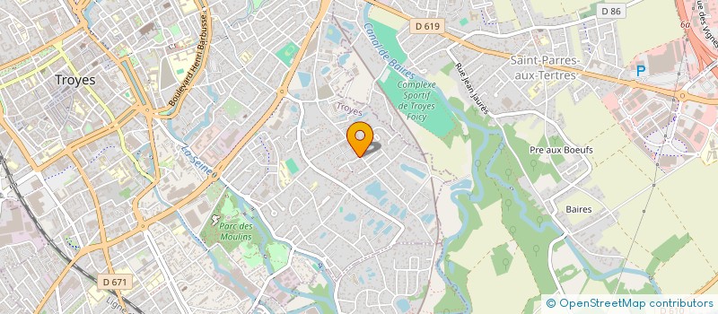 localisation de l'entreprise EGLISE EVANGELIQUE VIETNAMIENNE DE L'AUBE  TROYES