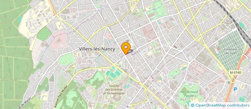 localisation de l'entreprise EGLISE EVANGELIQUE VILLERS NANCY  VILLERS-LES-NANCY