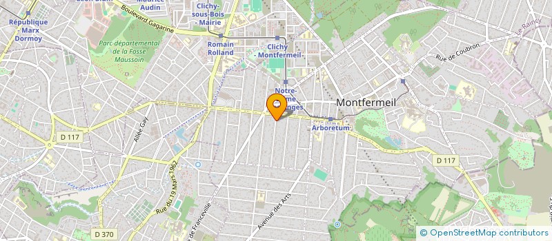 localisation de l'entreprise EGLISE EVIDENCE à MONTFERMEIL