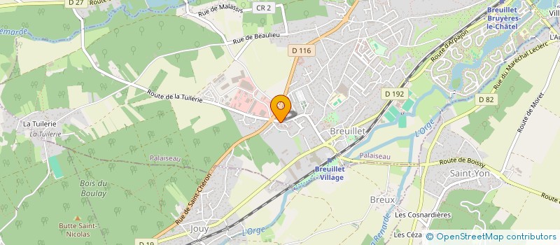 localisation de l'entreprise EGLISE FRATERNITE EVANGELIQUE DE LA PENTECOTE EN FRANCE BOM DEUS à BREUILLET