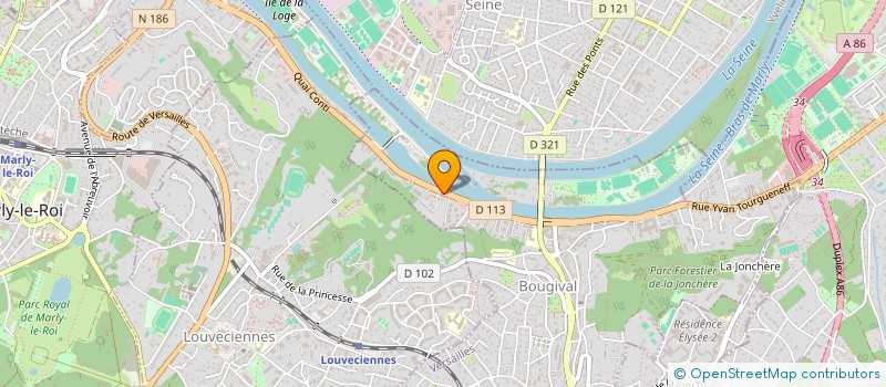 localisation de l'entreprise EGLISE IMPULSION  BOUGIVAL