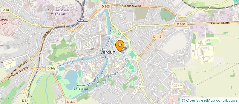localisation de l'entreprise EGLISE LA VIECTOIRE - ASSEMBLEE DE DIEU DU GRAND VERDUN à VERDUN