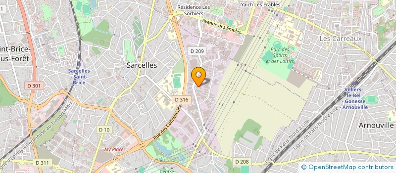 localisation de l'entreprise EGLISE LE ROCHER DES AIGLES  SARCELLES