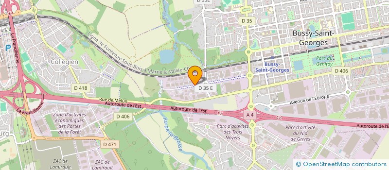 localisation de l'entreprise EGLISE MARNE-LA-VALLEE (EMV)  BUSSY-SAINT-GEORGES