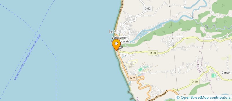 localisation de l'entreprise EGLISE MISSION DU PLEIN EVANGILE CARBET  LE CARBET