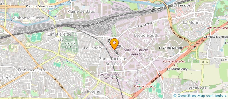 localisation de l'entreprise EGLISE MISSIONNAIRE EVANGELIQUE DE LA RECONCILIATION  RENNES