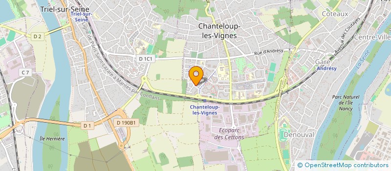 localisation de l'entreprise EGLISE NATION SAINTE à CHANTELOUP-LES-VIGNES