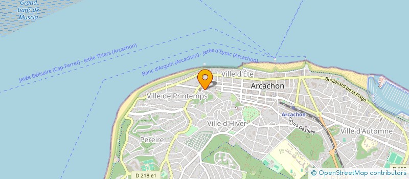 localisation de l'entreprise EGLISE NOTRE DAME à ARCACHON
