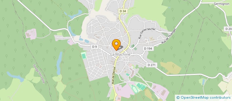 localisation de l'entreprise EGLISE PAROISSE  LA MACHINE