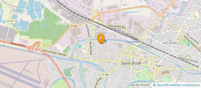 localisation de l'entreprise EGLISE PROTESTANTE BAPTISTE à SAINT-DIZIER