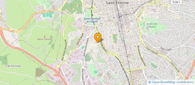 localisation de l'entreprise EGLISE PROTESTANTE BAPTISTE à SAINT-ETIENNE
