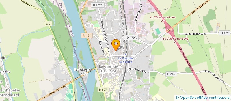 localisation de l'entreprise EGLISE PROTESTANTE EVANGELIQUE  LA CHARITE-SUR-LOIRE