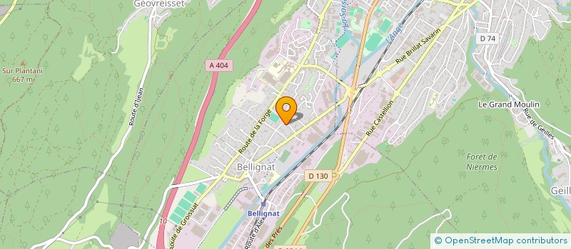 localisation de l'entreprise EGLISE PROTESTANTE EVANGELIQUE  BELLIGNAT