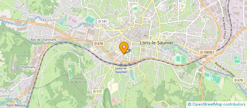 localisation de l'entreprise EGLISE PROTESTANTE EVANGELIQUE à LONS-LE-SAUNIER
