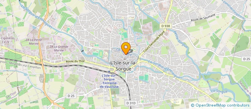 localisation de l'entreprise EGLISE PROTESTANTE EVANGELIQUE BAPTISTE DE L'ISLE-SUR-LA-SORGUE (EPEB)  L'ISLE-SUR-LA-SORGUE