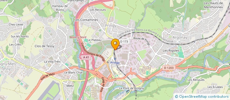 localisation de l'entreprise EGLISE PROTESTANTE EVANGELIQUE D ANNECY à ANNECY