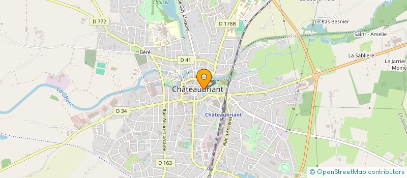 localisation de l'entreprise EGLISE PROTESTANTE EVANGELIQUE DE CHATEAUBRIANT  CHATEAUBRIANT