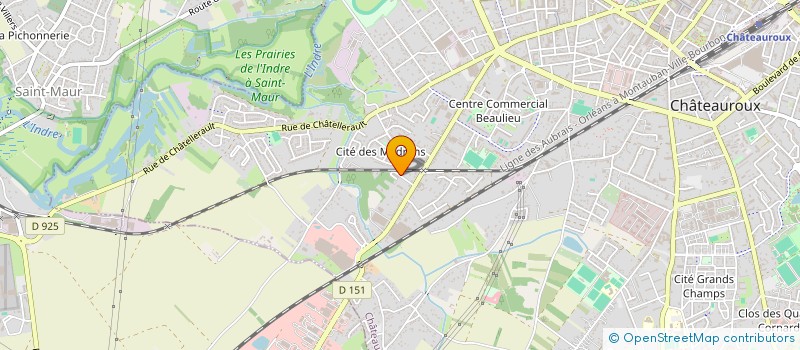 localisation de l'entreprise EGLISE PROTESTANTE EVANGELIQUE DE CHATEAUROUX  CHATEAUROUX