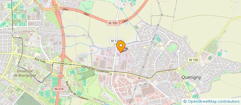 localisation de l'entreprise EGLISE PROTESTANTE EVANGELIQUE DE DIJON EST  QUETIGNY