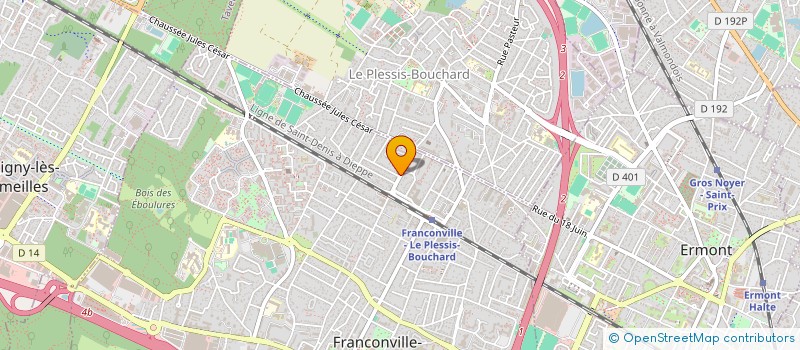 localisation de l'entreprise EGLISE PROTESTANTE EVANGELIQUE DE FRANCONVILLE  FRANCONVILLE