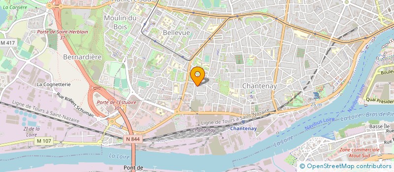 localisation de l'entreprise EGLISE PROTESTANTE EVANGELIQUE DE L'ESTUAIRE à NANTES