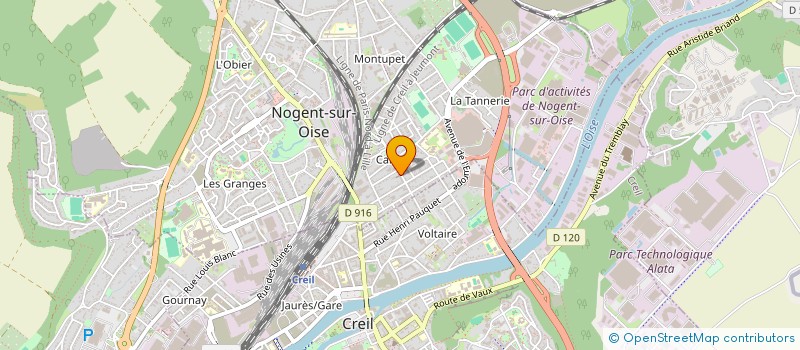 localisation de l'entreprise EGLISE PROTESTANTE EVANGELIQUE DE NOGENT  NOGENT-SUR-OISE