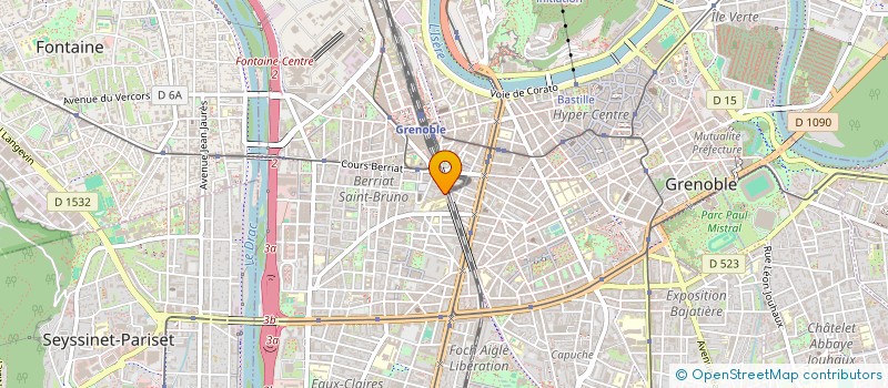 localisation de l'entreprise EGLISE PROTESTANTE EVANGELIQUE DE PENTECOTE LE CHANDELIER à GRENOBLE