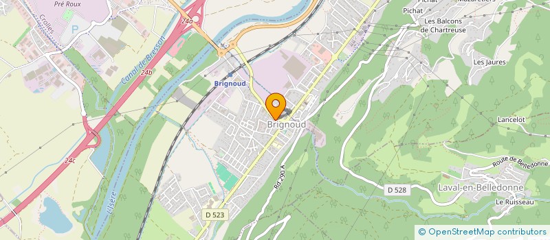 localisation de l'entreprise EGLISE PROTESTANTE EVANGELIQUE DU HAUT GRESIVAUDAN  VILLARD-BONNOT