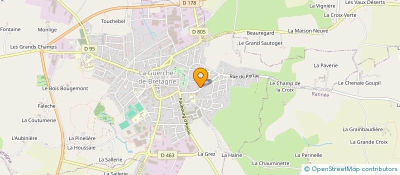 localisation de l'entreprise EGLISE PROTESTANTE EVANGELIQUE HMONG DE BRETAGNE  LA GUERCHE-DE-BRETAGNE