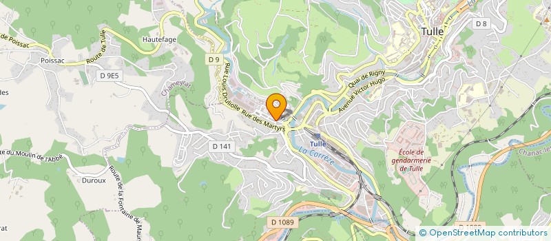 localisation de l'entreprise EGLISE PROTESTANTE EVANGELIQUE LA MOISSON  TULLE