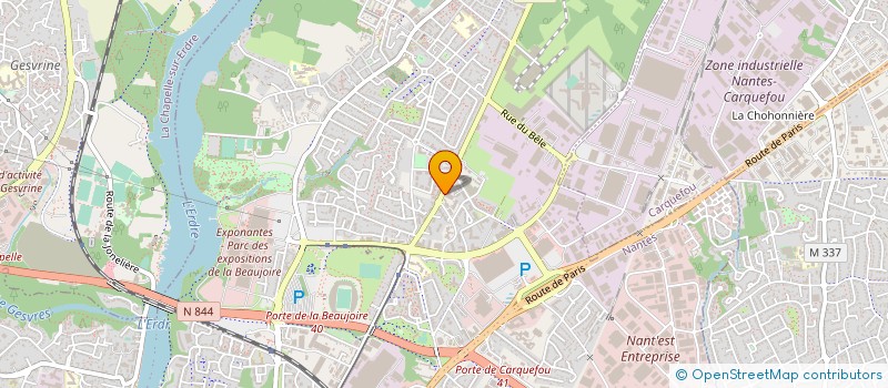 localisation de l'entreprise EGLISE PROTESTANTE EVANGELIQUE NANTES LA BEAUJOIRE à NANTES