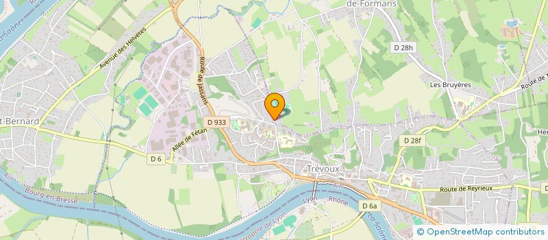 localisation de l'entreprise EGLISE PROTESTANTE EVANGELIQUE SAONE VALLEE  TREVOUX