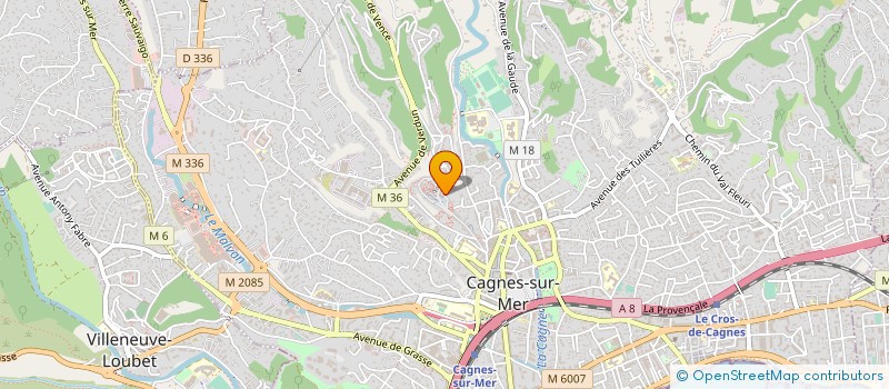 localisation de l'entreprise EGLISE PROTESTANTE LE PANIER DE CAGNES SUR MER à CAGNES-SUR-MER