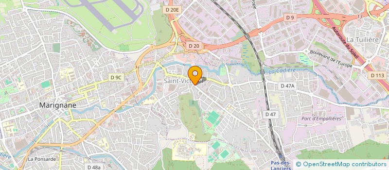 localisation de l'entreprise EGLISE PROTESTANTE LE PANIER SAINT-VICTORET  SAINT-VICTORET