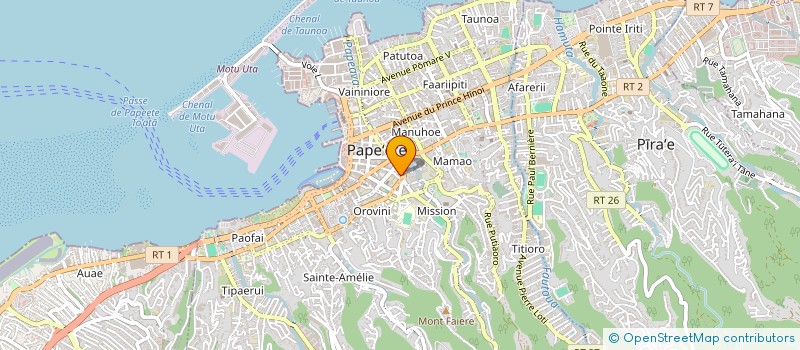 localisation de l'entreprise EGLISE PROTESTANTE MAOHI à PAPEETE