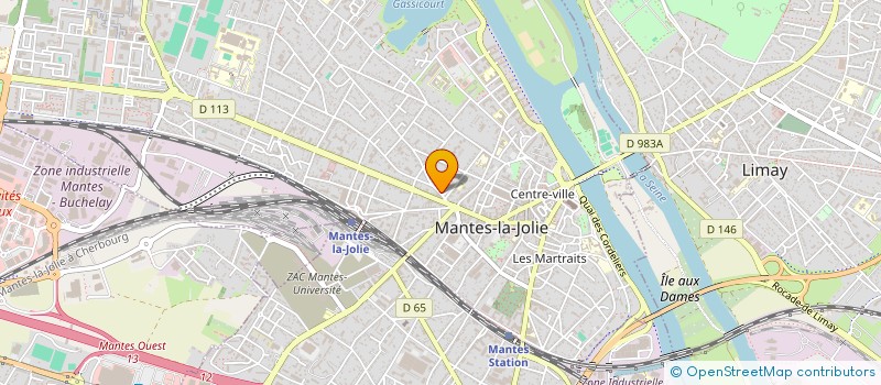 localisation de l'entreprise EGLISE PROTESTANTE REFORMEE DU MANTOIS  MANTES-LA-JOLIE