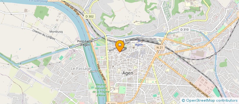 localisation de l'entreprise EGLISE PROTESTANTE UNIE  D AGEN  AGEN