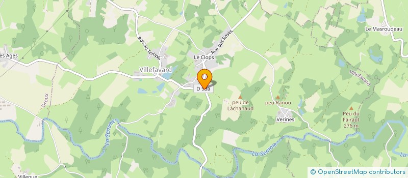 localisation de l'entreprise EGLISE PROTESTANTE UNIE DE BASSE MARCHE  VILLEFAVARD