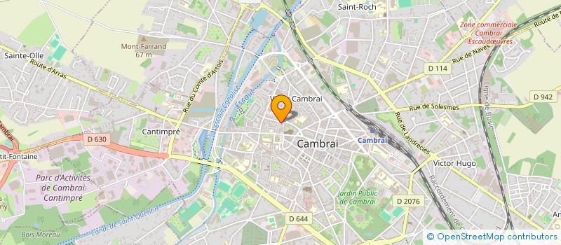 localisation de l'entreprise EGLISE PROTESTANTE UNIE DE CAMBRAI WALINCOURT  CAMBRAI