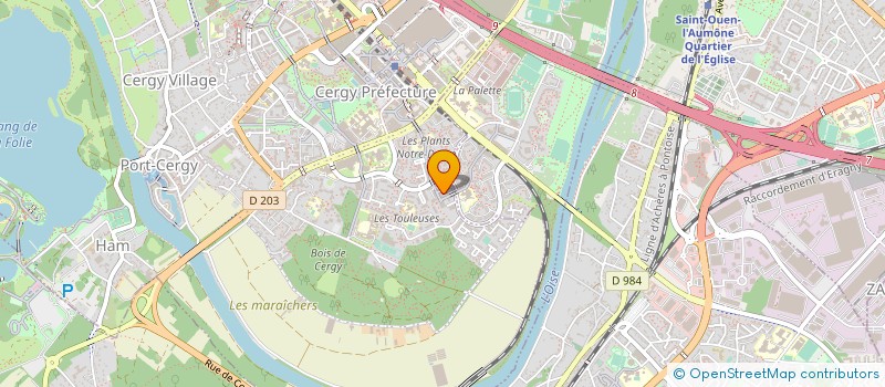 localisation de l'entreprise EGLISE PROTESTANTE UNIE DE CERGY PONTOISE à CERGY