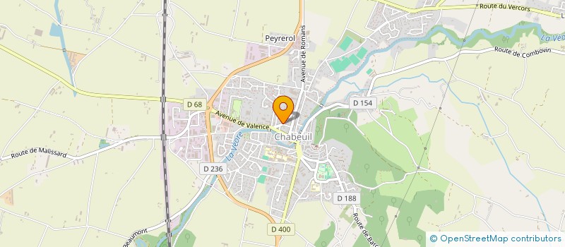 localisation de l'entreprise EGLISE PROTESTANTE UNIE DE CHABEUIL-CHATEAUDOUBLE à CHABEUIL