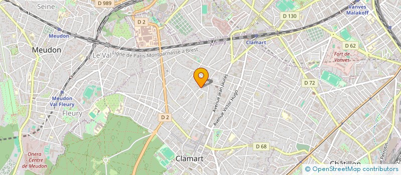 localisation de l'entreprise EGLISE PROTESTANTE UNIE DE CLAMART ISSY LES MOULINEAUX MEUDON  CLAMART