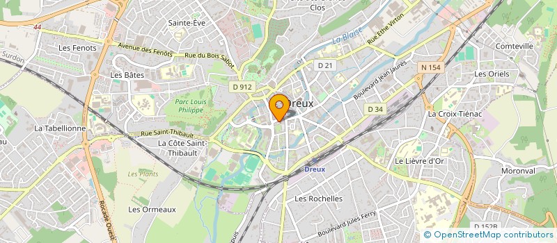localisation de l'entreprise EGLISE PROTESTANTE UNIE DE DREUX - MARSAUCEUX à DREUX