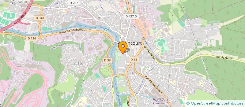 localisation de l'entreprise EGLISE PROTESTANTE UNIE DE FRANCE  AUDINCOURT