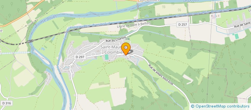 localisation de l'entreprise EGLISE PROTESTANTE UNIE DE FRANCE  SAINT-MAURICE-COLOMBIER